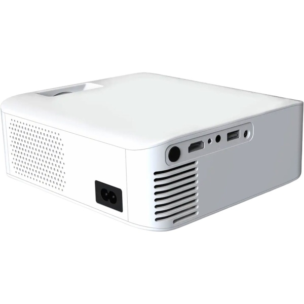 4K Heimkino Beamer mit 400 ANSI Lumen & Native WQHD, 8000:1 Kontrast, bis 180 Zoll Projektion, inkl. HDMI & HDMI-auf-USB-C-Kabel