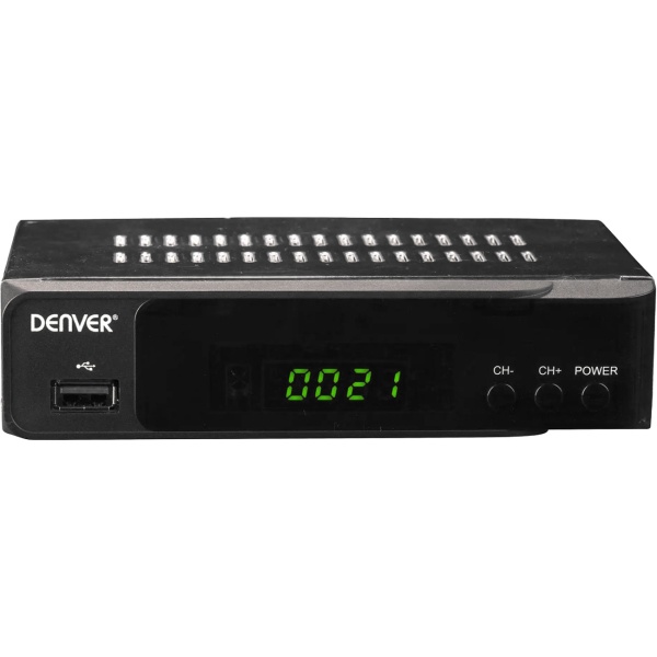 HD DVB-S2 Sat Receiver, Full HD 1080p Set-Top-Box, HDMI, Scart, USB Mediaplayer, Ethernet LAN, Coaxial, Satelliten-Receiver mit Fernbedienung
