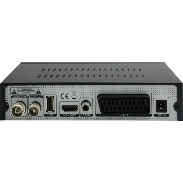 HD DVB-C Kabel Receiver mit PVR Aufnahmefunktion, HDMI, Scart, USB 2.0, EPG, Mediaplayer, Full HD 1080p Set-Top-Box für freie digitale Kabel-Sender