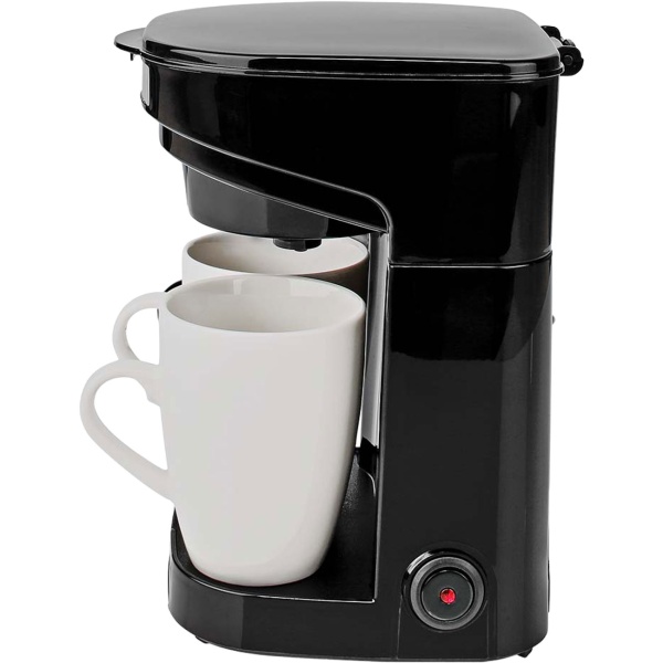 Kompakte Filter-Kaffeemaschine mit Abschalt-Automatik, inkl. 2 Tassen – ideal für Zuhause & Büro, aromatischer Kaffeegenuss, 450 W, platzsparend