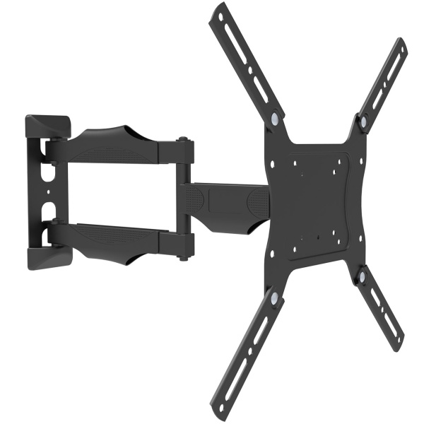 Stabile TV Wandhalterung schwenkbar & neigbar, universal für 26-42 Zoll Fernseher - flexibler Wandabstand bis 50cm, max 30kg, Schwarz
