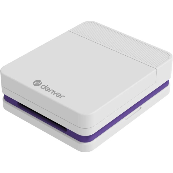 Mobiler Bluetooth Farbdrucker – Tragbarer Mini Fotodrucker für Fotos, Sticker & Tattoos, inkl. Akku & App, für iOS & Android, Weiss