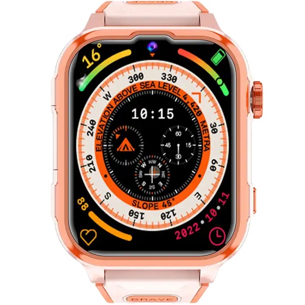 Robuste Kinder Smartwatch Rosa mit 4G Videoanruf und präzisem GPS Tracker - Wasserdichte Uhr mit SOS-Funktion & Kamera für maximale Sicherheit
