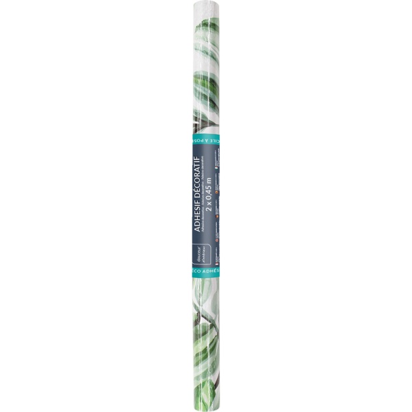 Exotische Klebefolie in Dschungel-Optik – Moderne Dekofolie, 45cmx200cm - Sommerliche selbstklebende Folie 