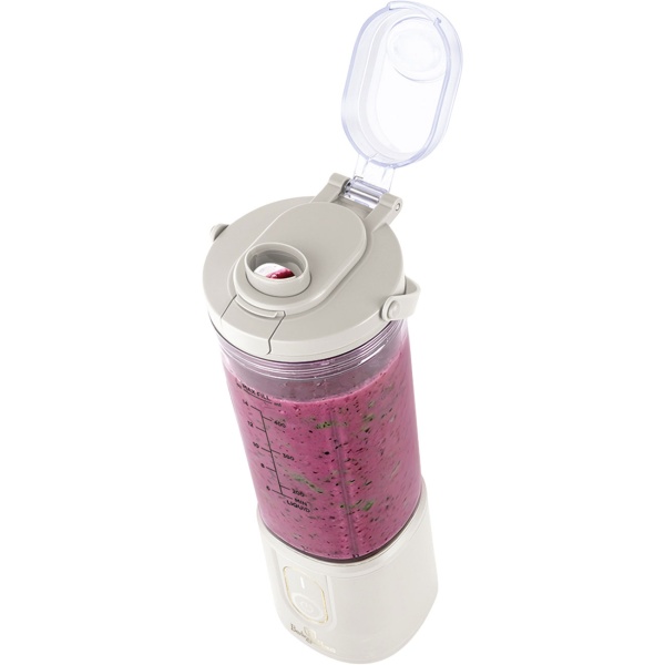 Tragbarer Akku Standmixer & Smoothie Maker kabellos: Leistungsstarker Mini Blender für frische Shakes, Säfte - ideal für Sport, Arbeit & Reisen