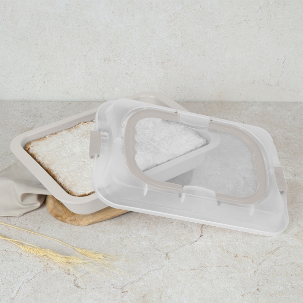 Bräter mit Deckel 36,5x24,5 cm - Antihaft Auflaufform aus Kohlenstoffstahl, ofenfest bis 220 Grad, ideal für Backofen & Transport