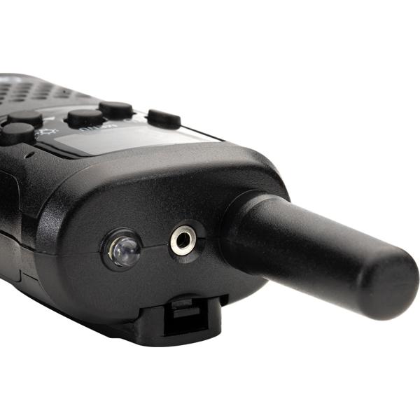 4er-Set Profi Akku-PMR-Funkgerät, Gürtelclip & Taschenlampe, Walkie Talkie mit 10km Reichweite, 8 Kanäle, Ladestation, 8 Stunden Sprechzeit