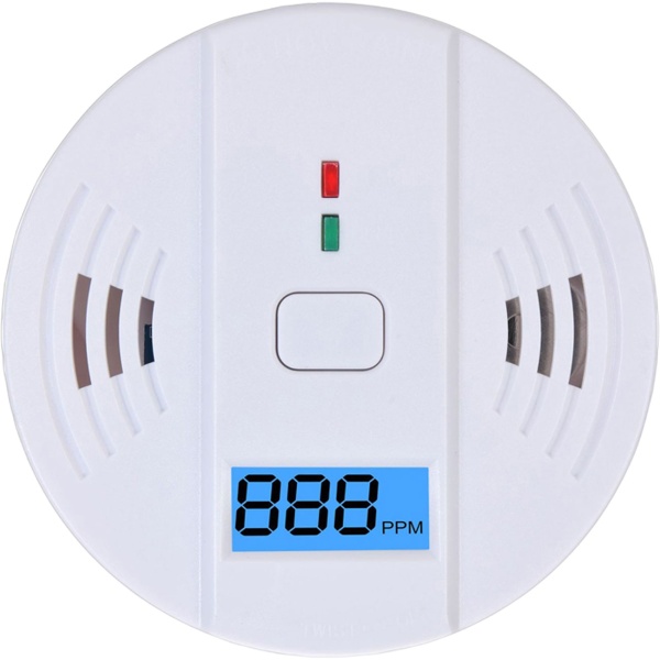 Kohlenmonoxid-Melder CO-Detektor mit LCD-Display, 85 dB Alarm, DIN EN5029 Zertifiziert, CO-Warner mit Speicherfunktion für Zuhause & Camping