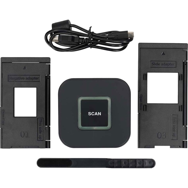 Dia Scanner & Negativ Scanner, 8MP CMOS Filmscanner mit USB, Digitalisierer für Fotos & Negative mit Software, 2400/4800 dpi
