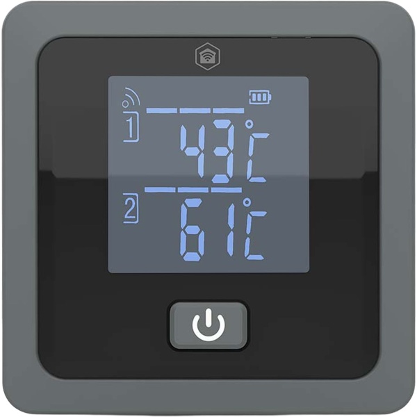 Präzises Bluetooth Fleischthermometer mit 2 Sonden für BBQ & Ofen – Smarte App-Steuerung, Timer & Alarm für perfekte Grillergebnisse, 7,5cm