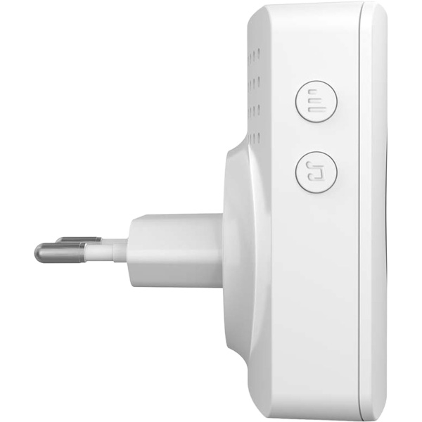 Smarte WLAN Funk Klingel Weiss – kabellose Türklingel für Smart Home, App-Steuerung, 60 Melodien, 100m Reichweite