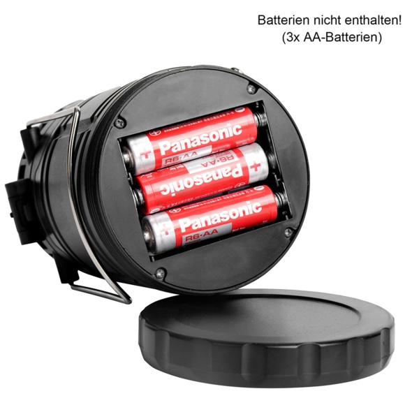 2in1 Campinglampe & Ventilator – Helles COB Licht & Abkühlung für Zelt, Outdoor & Wandern – Kompakt & Batteriebetrieben