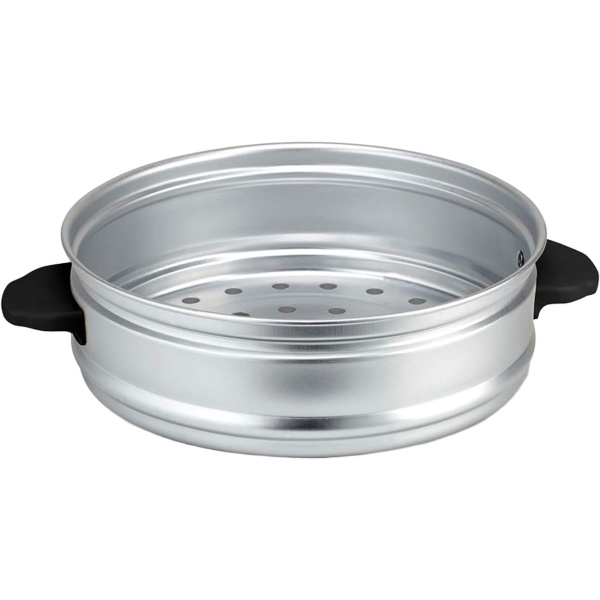 Stilvoller Edelstahl Reiskocher mit Warmhaltefunktion, 1,5 Liter, 500 W, schwarz - silber, antihaftbeschichtet, für bis zu 8 Portionen leckeren Reis