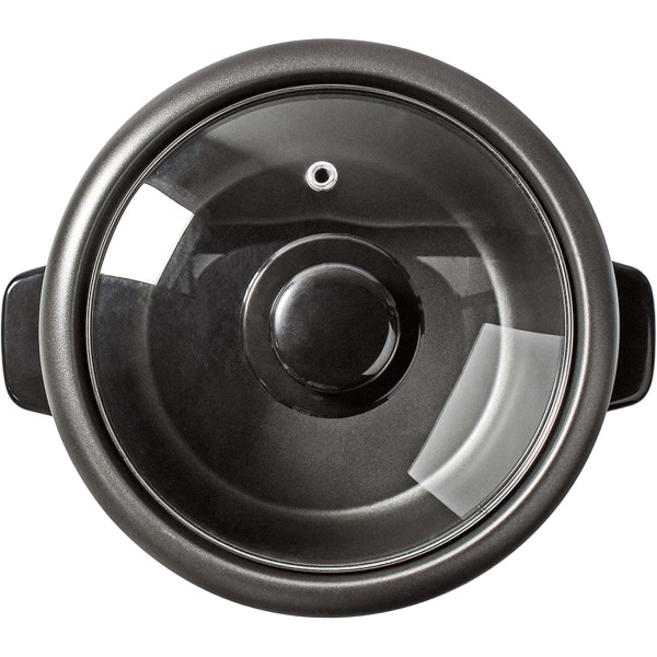 Stilvoller Edelstahl Reiskocher mit Warmhaltefunktion, 1,5 Liter, 500 W, schwarz - silber, antihaftbeschichtet, für bis zu 8 Portionen leckeren Reis