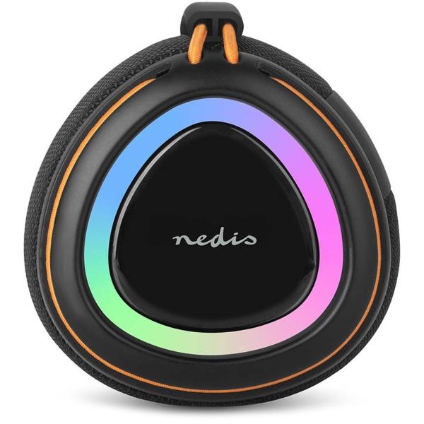 Kompakter Bluetooth 5.4 Lautsprecher, 40W - Mobiler kabelloser Musik-Speaker, tragbar mit Akku für Outdoor & Zuhause, satter Sound, Schwarz/Orange