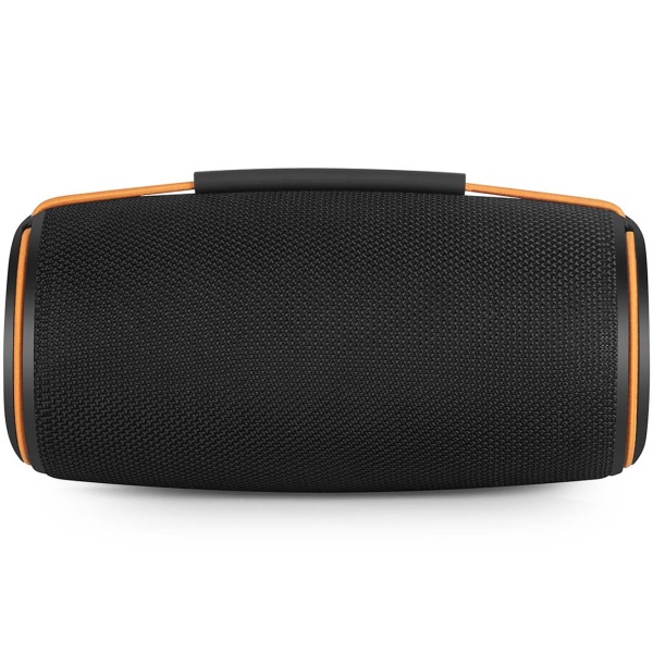 Bluetooth 5.4 Lautsprecher, 60W - Mobiler kabelloser Musik-Speaker, tragbar mit Akku für Outdoor & Zuhause, satter Sound, Schwarz/Orange
