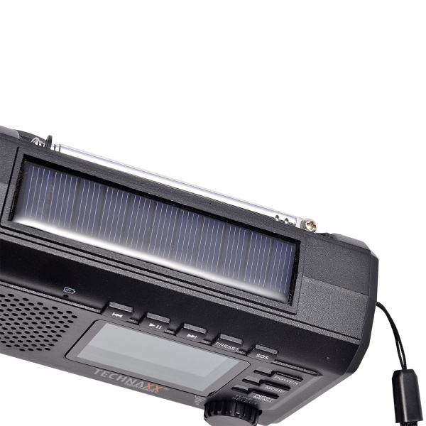 Zuverlässiges Solar-Kurbelradio DAB+ UKW Notfallradio mit Powerbank, Taschenlampe & Bluetooth: Robustes Outdoor-Radio für Camping & Krise