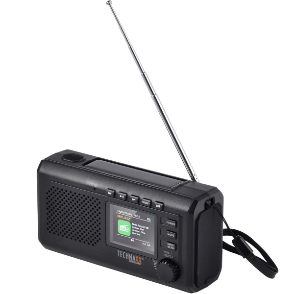 Zuverlässiges Solar-Kurbelradio DAB+ UKW Notfallradio mit Powerbank, Taschenlampe & Bluetooth: Robustes Outdoor-Radio für Camping & Krise