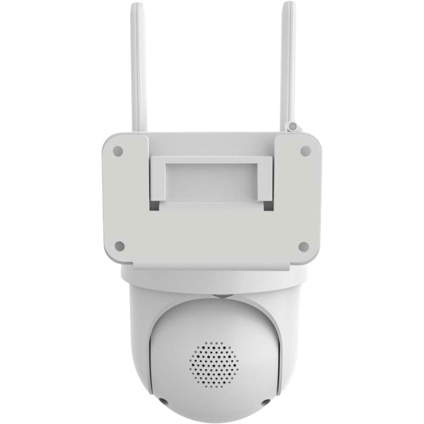 4K Wi-Fi Outdoor Kamera mit Akku & Solar-Option, PTZ 355° Schwenkbar, Farb-Nachtsicht, Flutlicht, Sirene, IP65 Wasserdicht & Alexa/Google Support