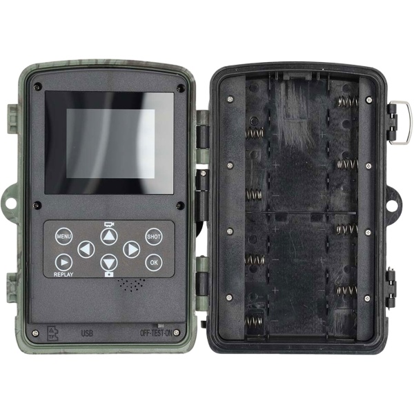 Robuste 4K Ultra HD Wildkamera mit 50MP, 0,2s Auslösezeit & IP65 Schutz - Fotofalle mit 20m PIR-Erfassung & IR-Nachtsicht für Garten & Jagd