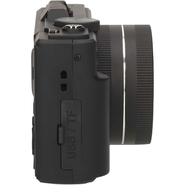 Digitale 4K Fotokamera – Profi Vlogging Kamera mit WiFi, Flip Screen & 75MP, Kompakte Vlog Fotokamera für Urlaub & YouTube, Schwarz
