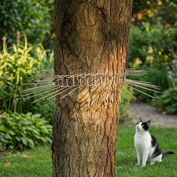 Katzenabwehrgürtel: Effektiver Katzenschreck & Kletterschutz für Bäume – Sicherer Vogelschutz für Nistkasten & Nest, bis 74cm