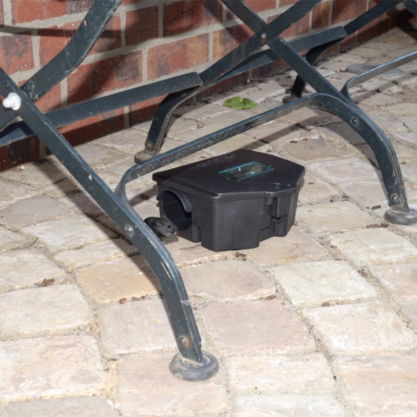 Sichere Köderbox: Abschliessbare Köderstation für Mäuse & Ratten. Robuste Fallenbox aus Kunststoff mit Sichtfenster - Hygienisch 