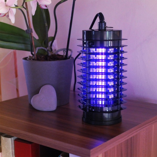 Effektive UV LED Mückenlampe & Fliegenfalle fürs Zimmer 25m² - Kompakte elektrische Insektenfalle für die Wohnung