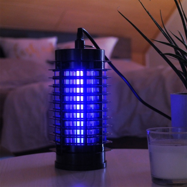 Effektive UV LED Mückenlampe & Fliegenfalle fürs Zimmer 25m² - Kompakte elektrische Insektenfalle für die Wohnung