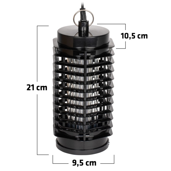 Effektive UV LED Mückenlampe & Fliegenfalle fürs Zimmer 25m² - Kompakte elektrische Insektenfalle für die Wohnung