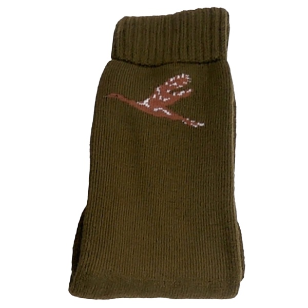 3er-Pack hochwertige Jagdsocken in Khaki, Gr. 39/42 – Mit Hirsch-Motiv, Ente-Motiv & Uni-Design – Atmungsaktive & bequeme Socken für die Jagd & Outdoor