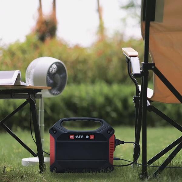 Tragbare Powerstation & Solar-Generator, 155 Wh, 180 Watt, Akku mit 230V & 12V, Leuchte, USB, Reise, Camping, Notstrom