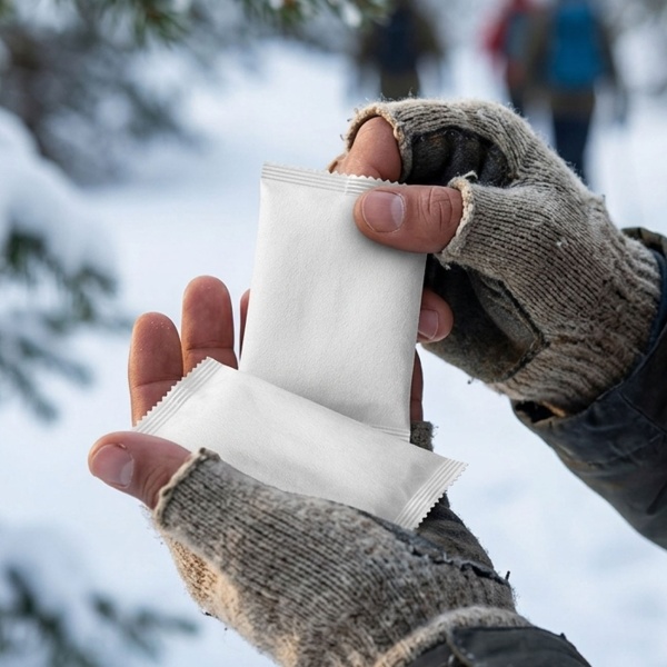 Handwärmer Einweg 2 Paar, selbstwärmende Wärmepads durch Luftkontakt, bis 8 h Wärme und bis 55 °C, ohne Strom, für Wintersport und Outdoor