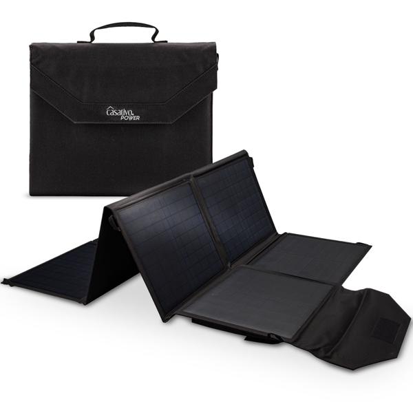 Faltbares Solarpanel, hocheffiziente 18 V & 100 Watt, 8 monokristalline Solarzellen, nur 4,4 kg, für Powerstations im Bereich Outdoor und Camping 