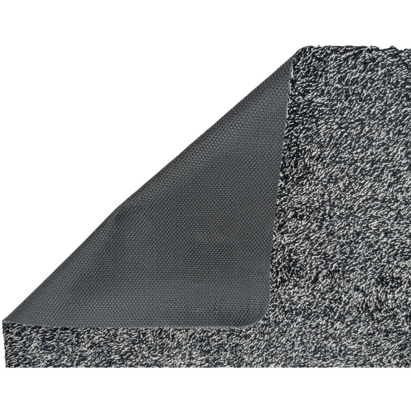 Schmutzfangmatte 70x46 cm Schwarz-Weiss - Fußmatte mit rutschfester TPR-Unterseite sowie strapazierfähiger Oberfläche für deinen Flur und Haustür