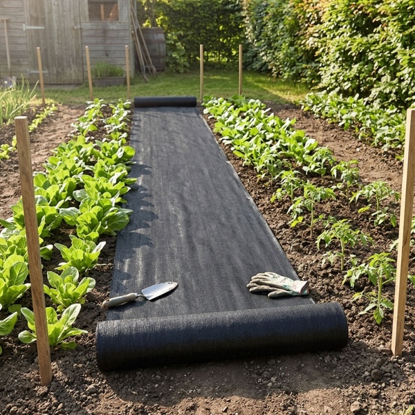 Hochwertiges Anti-Unkraut-Vlies, zuschneidbar, 10 x 1 m, Effektiver Schutz vor Unkraut in Ihrem Garten & Beeten robust & wasserdurchlässig