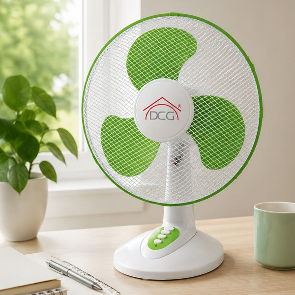 Kraftvoller Tischventilator mit 40cm Durchmesser für Ihr Büro oder Schlafzimmer – starker Ventilator mit 3 Stufen und Oszillation