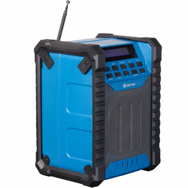 Robustes Akku Baustellenradio: Leistungsstarkes DAB+ FM Werkstattradio mit Bluetooth & USB-C - Wasserdichtes Outdoor Radio für Handwerker