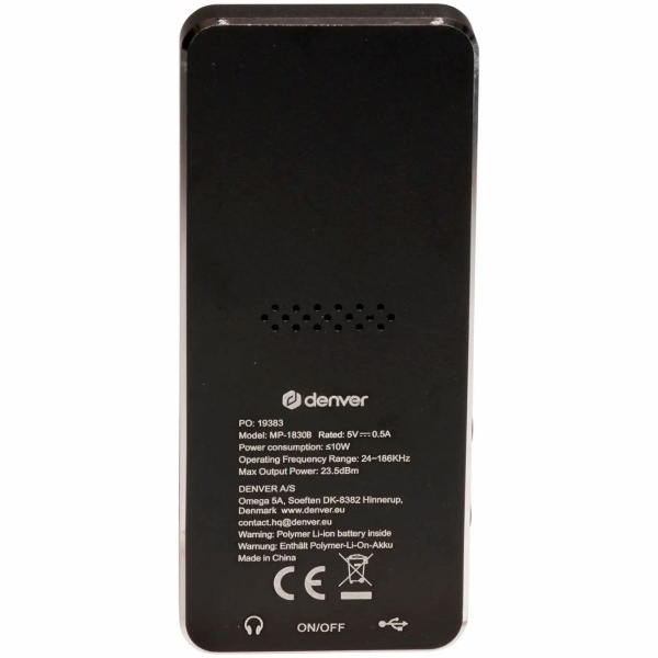 Vielseitiger MP4 Player Schwarz, Bluetooth & 3,5 mm AUX – Kompakter MP3 Mediaplayer 4GB für Sport & Reisen – Top Sound & E-Book Funktion, 1.8" IPS