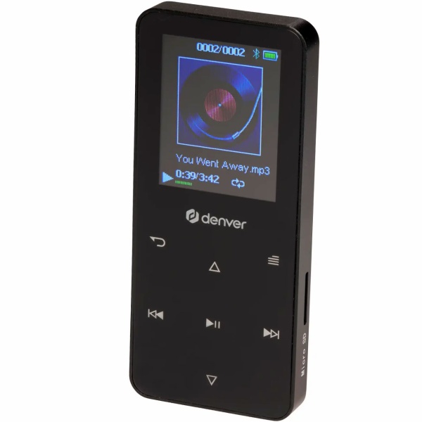 Vielseitiger MP4 Player Schwarz, Bluetooth & 3,5 mm AUX – Kompakter MP3 Mediaplayer 4GB für Sport & Reisen – Top Sound & E-Book Funktion, 1.8" IPS