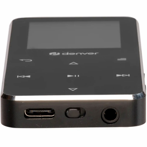 Vielseitiger MP4 Player Schwarz, Bluetooth & 3,5 mm AUX – Kompakter MP3 Mediaplayer 4GB für Sport & Reisen – Top Sound & E-Book Funktion, 1.8" IPS