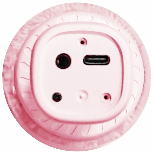 Bluetooth Karaoke Mikrofon mit Lautsprecher & flauschiger Oberseite Rosa – Tolles Bluetooth Party Mikrophon für Gesang, Feiern & Spass unterwegs