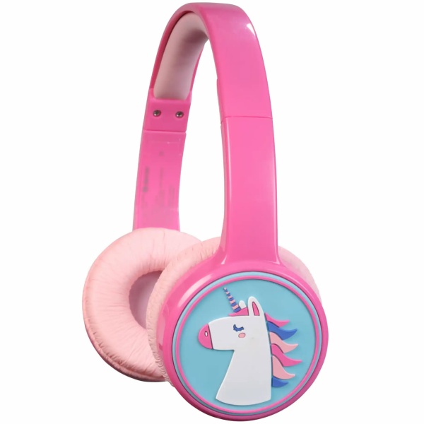 Kinder Bluetooth Kopfhörer kabellos, Pink: Robustes Headset mit Mikrofon & 85dB Gehörschutz für Schule, Lernen & Gaming – Sicher & Komfortabel