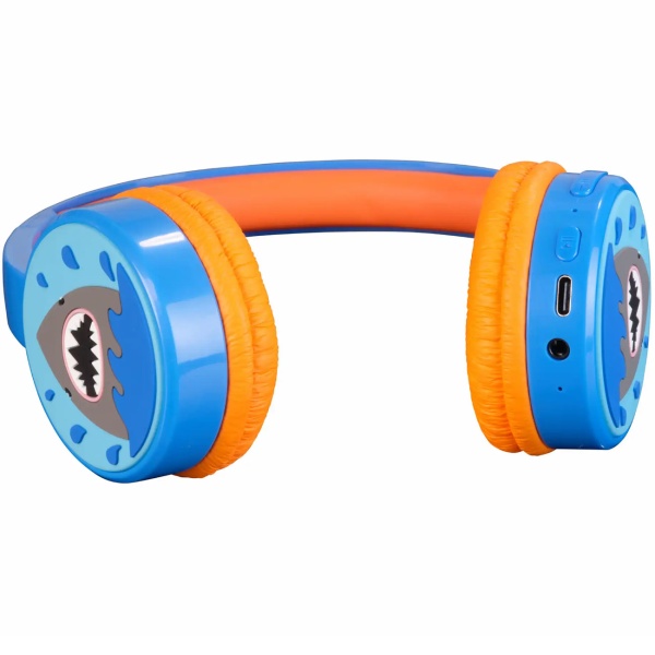 Kinder Bluetooth Kopfhörer kabellos, Blau: Robustes Headset mit Mikrofon & 85dB Gehörschutz für Schule, Lernen & Gaming – Sicher & Komfortabel