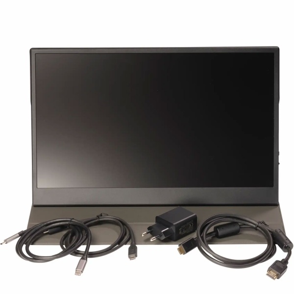 Tragbarer Monitor 18.5 Zoll Full HD IPS, 100Hz Mobiler Zweitbildschirm - Für Laptop, Mac, PS5, Xbox, Android Smartphone - Ultra-schlankes Display