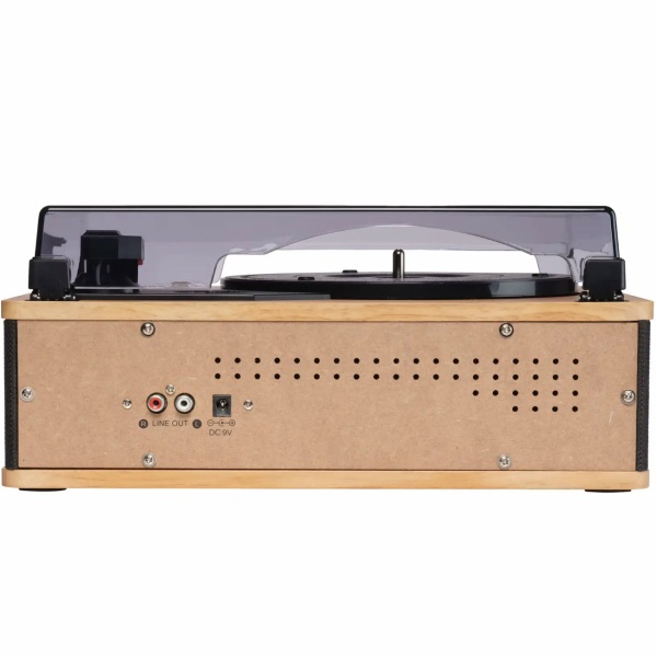 Edler Retro-Schallplattenspieler mit Bluetooth, kraftvollen eingebauten Lautsprechern & robustem Tonabnehmer für perfekten Vinyl-Klang