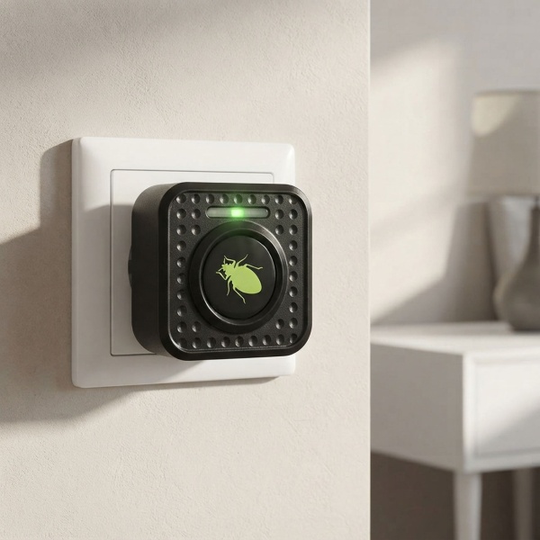 2er-Set Effektiver Ultraschall Milbenvertreiber: Steckdose gegen Bettwanzen & Milben – Sichere Milbenabwehr für Bett & Schlafzimmer