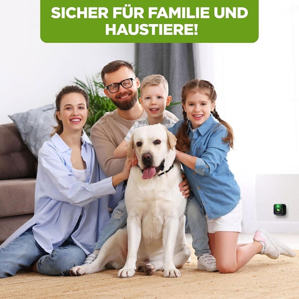 2er-Set Effektiver Ultraschall Milbenvertreiber: Steckdose gegen Bettwanzen & Milben – Sichere Milbenabwehr für Bett & Schlafzimmer