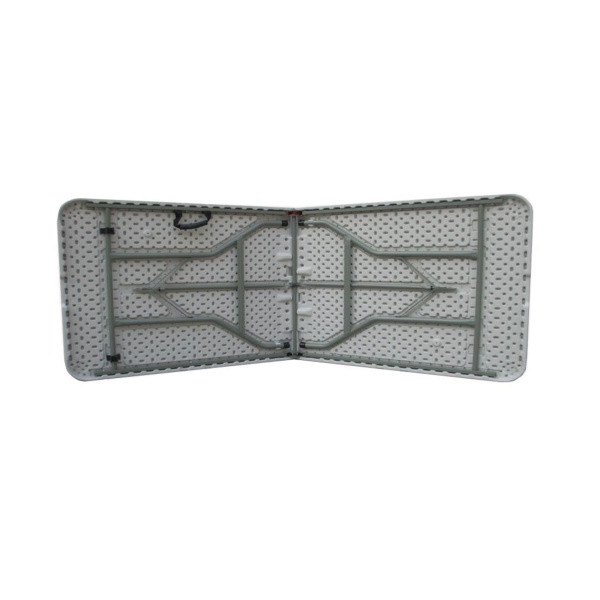 Koffer Klapptisch 180 cm wetterfest stabiler Gartentisch, Campingtisch belastbar bis 100kg Metall Kunststoff platzsparend transportabel