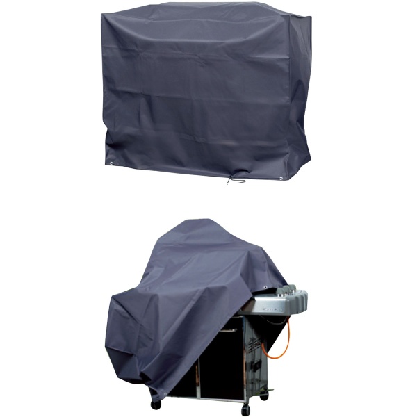 Deluxe Grillabdeckung für Gasgrill 145x60x120 cm Schutzhaube anthrazit 420D Oxford Polyester wetterfest wasserdicht reissfest Grillhaube Abdeckung